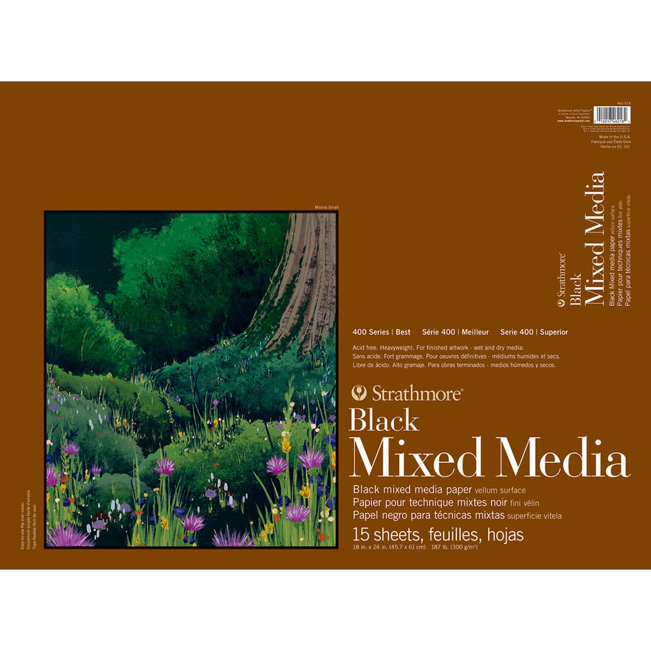 Strathmore® 400 Series Black Mixed Media Paper Pad